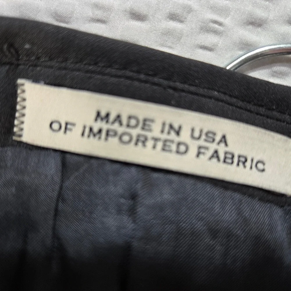 Joseph Abboud Blazer Mens 48L Wool Charcoal Grey Super 120s Italy Made in USA